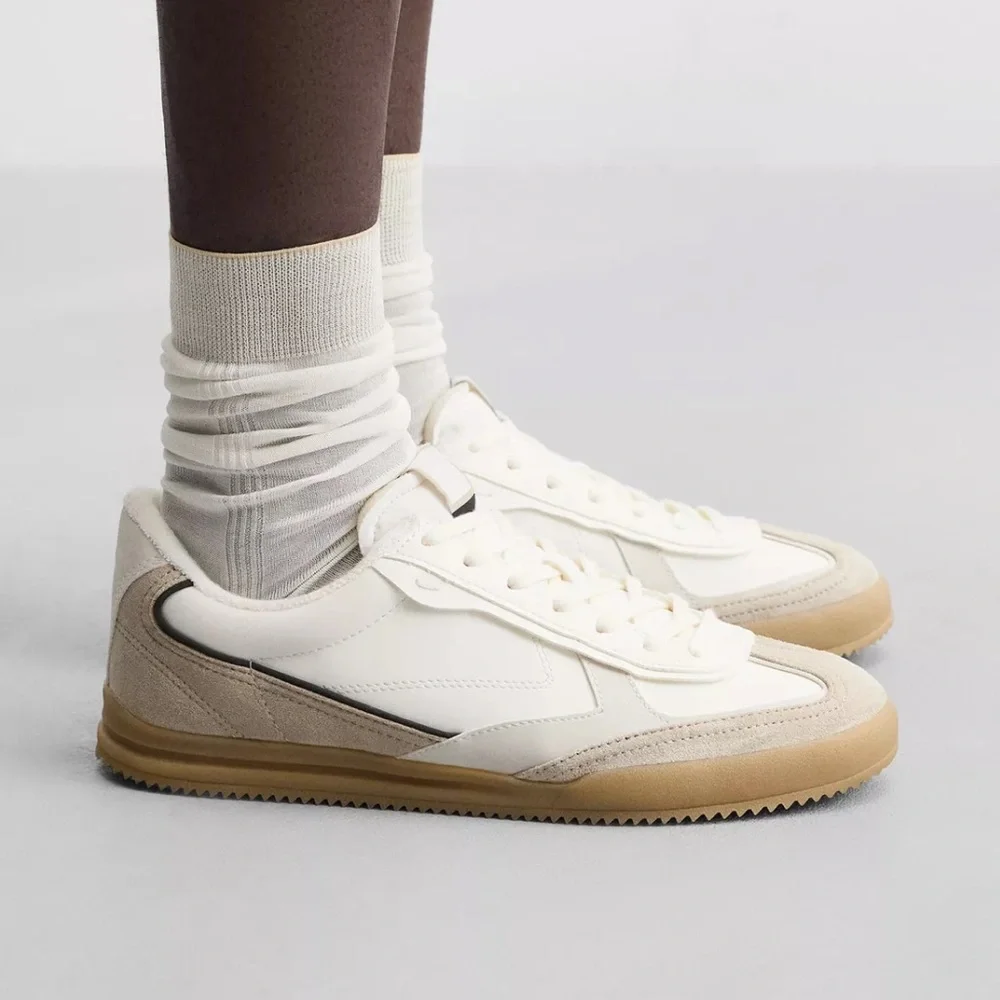 ZARA Men’s Retro-Style Sneakers (multicolor)